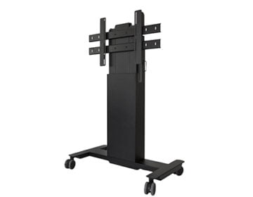 mobile TV stand on wheels