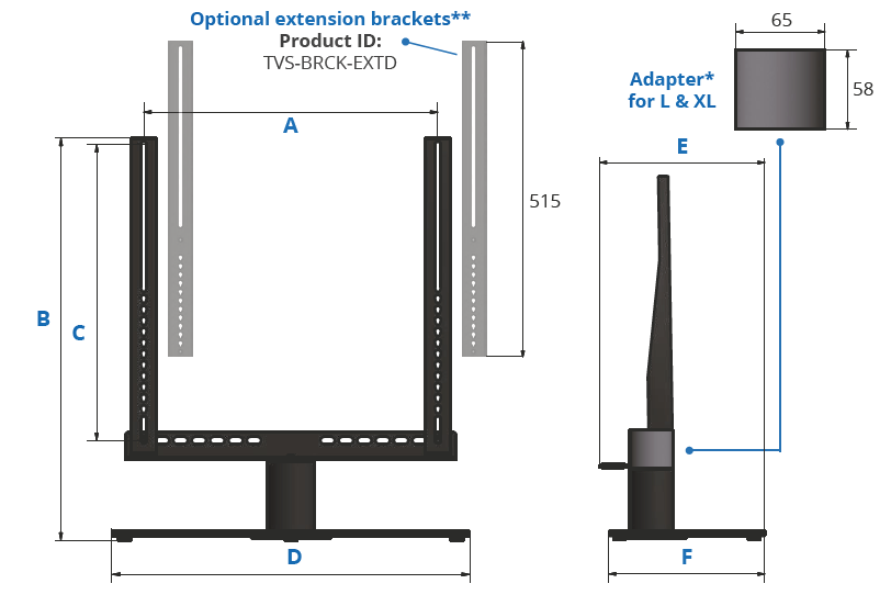 manual tv stand sabaj system scheme