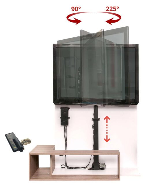 motorized tvlift with swivel