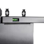 TV wall mount with double electric rotation and remote control max. 75 I 35 kg ir OPEN L Sabaj System spirit level