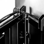 TV wall mount with double electric rotation and remote control max. 75 I 35 kg ir OPEN L Sabaj Cable management system