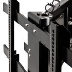 TV wall mount with double electric rotation and remote control max. 75 I 35 kg ir OPEN L Sabaj System close-up on the VESA mount