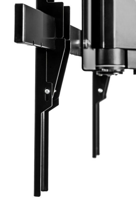 TV wall mount with double electric rotation and remote control max. 75 I 35 kg ir OPEN L Sabaj System close-up of TV mounts