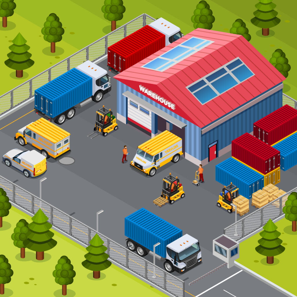 Warehouse Building Outside