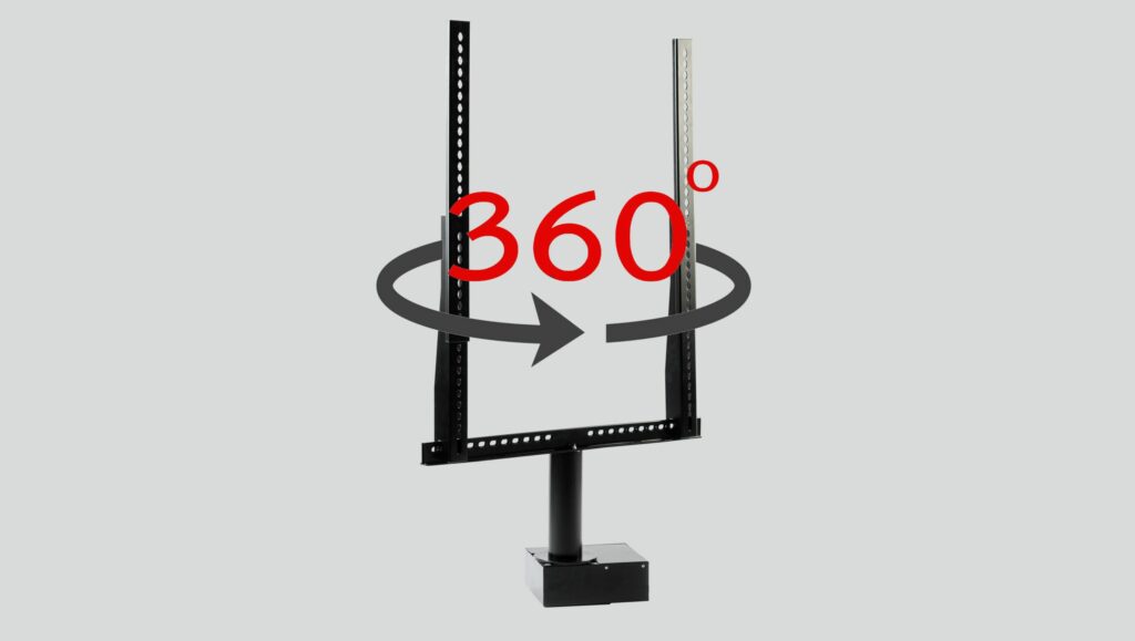 rotating tv stand 360 degree movement