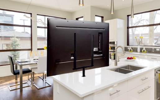 back of rotating tv stand