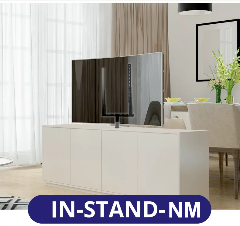rotating tv stand in cabinet