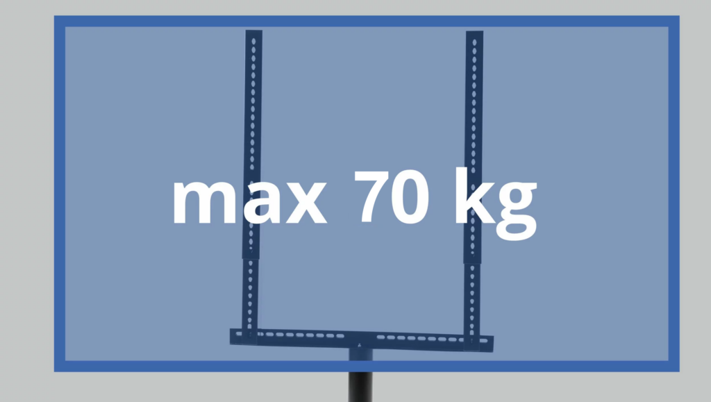 rotating tv stand max weight 70kg